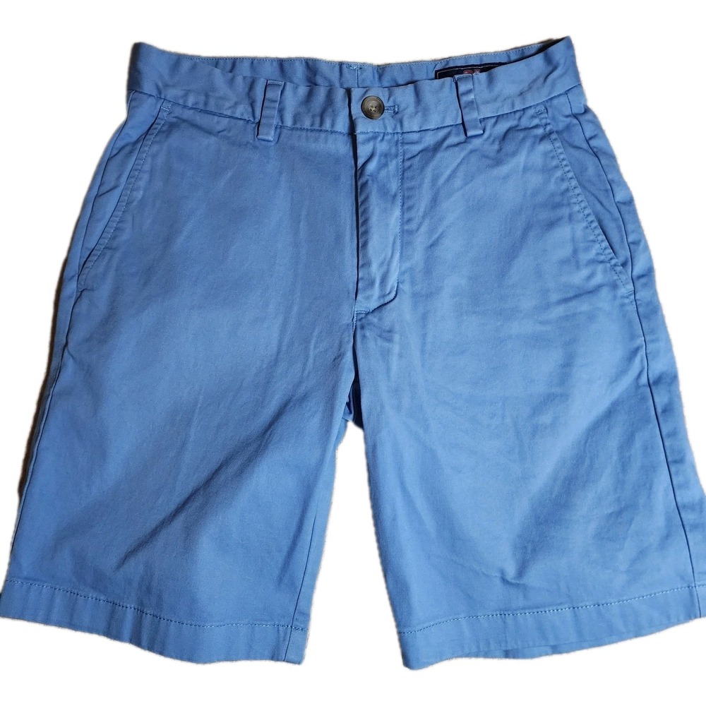 Vineyard Vines Breaker Shorts Men's Size 28 Blue Flat Front Chino Preppy 7"